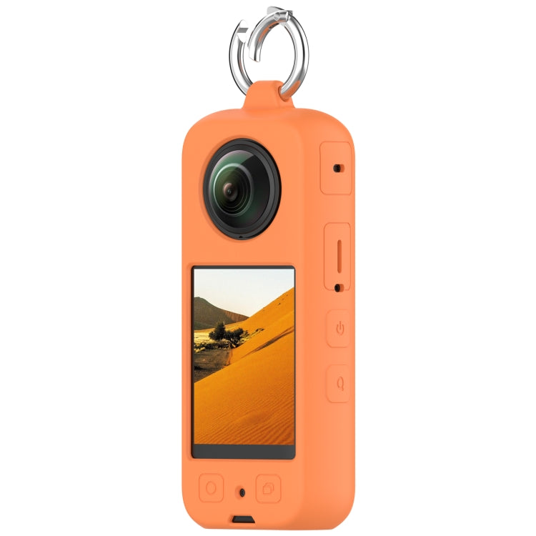 For Insta 360 X4 Portable Silicone Protective Case(Orange) - Case & Bags by buy2fix | Online Shopping UK | buy2fix