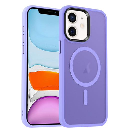 For iPhone 11 MagSafe Magnetic Skin Feel Frosted Phone Case(Light Purple) - iPhone 11 Cases by buy2fix | Online Shopping UK | buy2fix