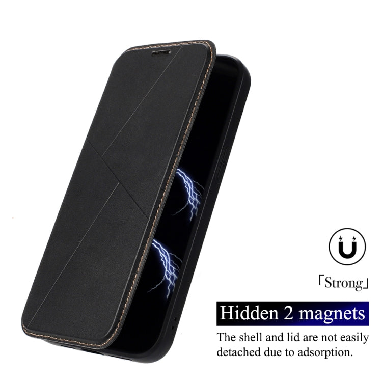 For iPhone 16 Pro Max Magnetic Armor Series RFID Card Slots Leather Phone Case(Purple) - iPhone 16 Pro Max Cases by buy2fix | Online Shopping UK | buy2fix