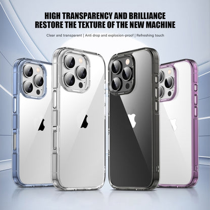 For iPhone 16 Pro Max PC Hybrid TPU Full Coverage Shockproof Phone Case(Transparent) - iPhone 16 Pro Max Cases by buy2fix | Online Shopping UK | buy2fix