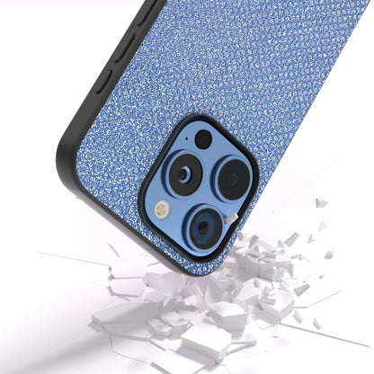 For iPhone 16 Pro Diamond Black Frame Phone Case(Sapphire Blue) - iPhone 16 Pro Cases by buy2fix | Online Shopping UK | buy2fix