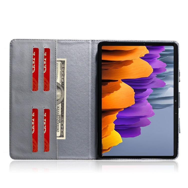 For Samsung Galaxy Tab S7 T870 (2020) 3D Colored Drawing Horizontal Flip Leather Case with Holder & Card Slot & Wallet & Handle(Siberian Tiger) - Other Galaxy Tab PC by buy2fix | Online Shopping UK | buy2fix