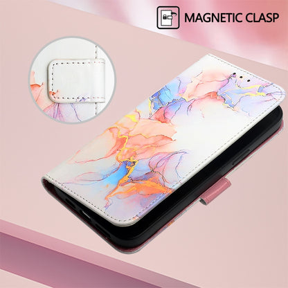 For Redmi K70 Ultra 5G Global PT003 Marble Pattern Flip Leather Phone Case(Galaxy Marble White) - Xiaomi Cases by buy2fix | Online Shopping UK | buy2fix