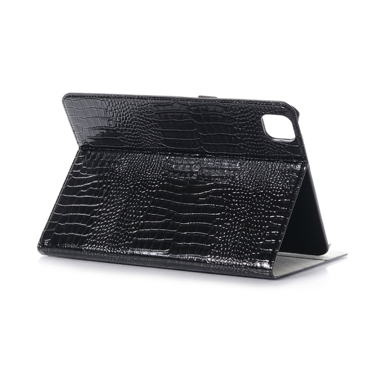 For iPad Pro 13  2024 Crocodile Texture Leather Tablet Case(Black) - iPad Pro 13 2024 Cases by buy2fix | Online Shopping UK | buy2fix