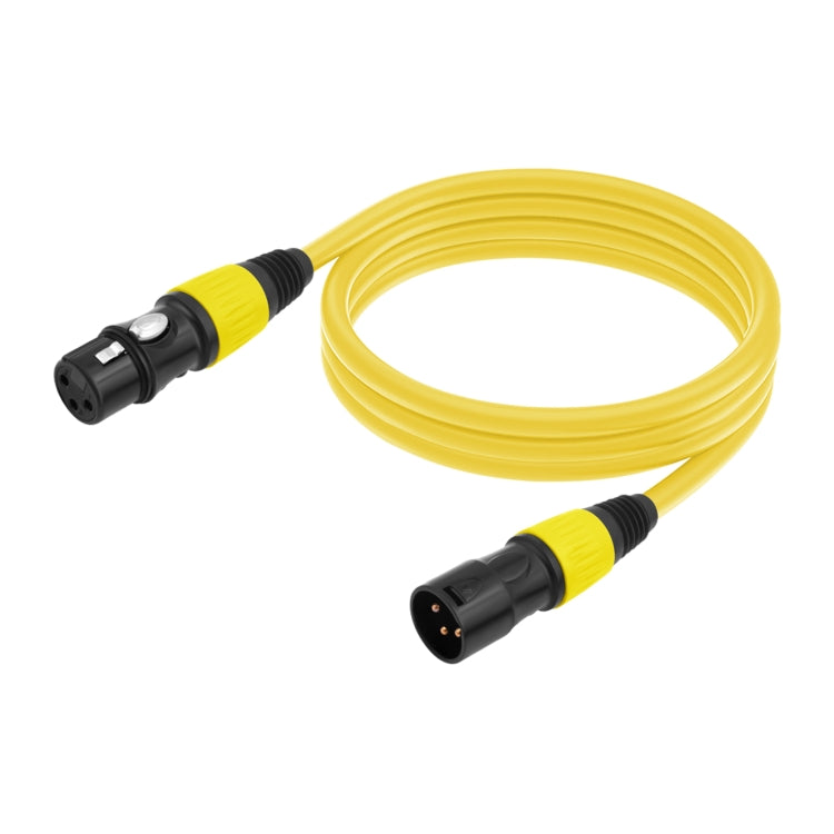 JC1015 XLR 3pin Male to Female Audio Cable, Length:1.8m(Yellow) - Microphone Audio Cable & Connector by buy2fix | Online Shopping UK | buy2fix