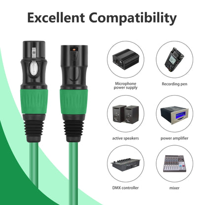 JC1015 XLR 3pin Male to Female Audio Cable, Length:5m(Black) - Microphone Audio Cable & Connector by buy2fix | Online Shopping UK | buy2fix