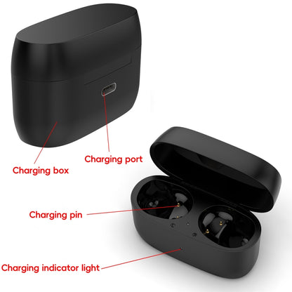 For Jabra Elite 85T Wireless Bluetooth Earphone Charging Box(Black) - Other Accessories by buy2fix | Online Shopping UK | buy2fix