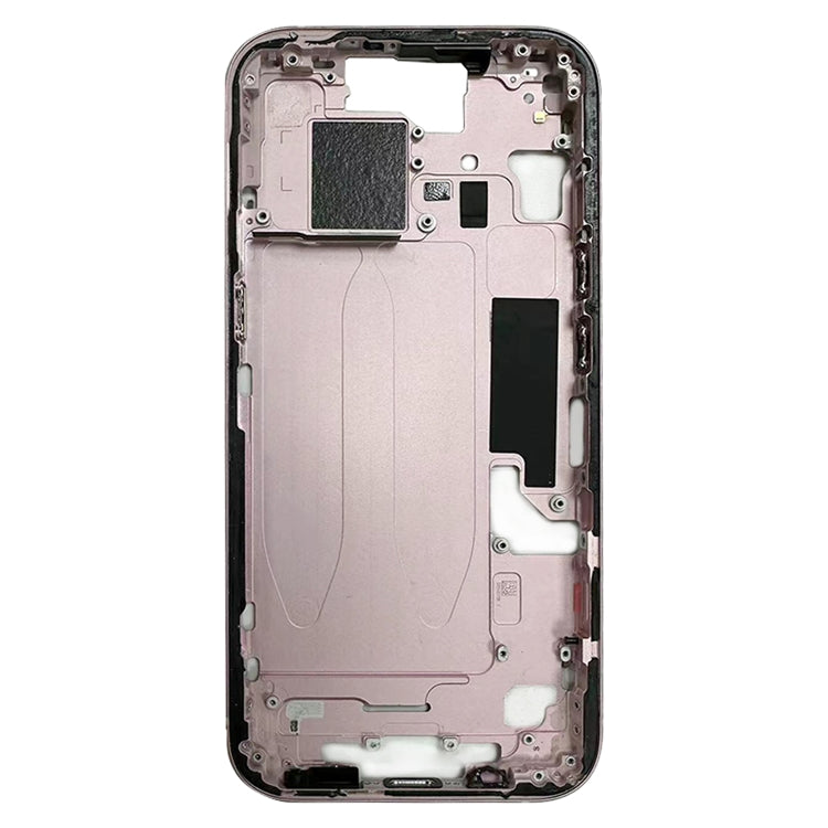 For iPhone 15 Middle Frame Bezel Plate with Side Keys + Card Tray, Version:US Version(Pink) - LCD Related Parts by buy2fix | Online Shopping UK | buy2fix