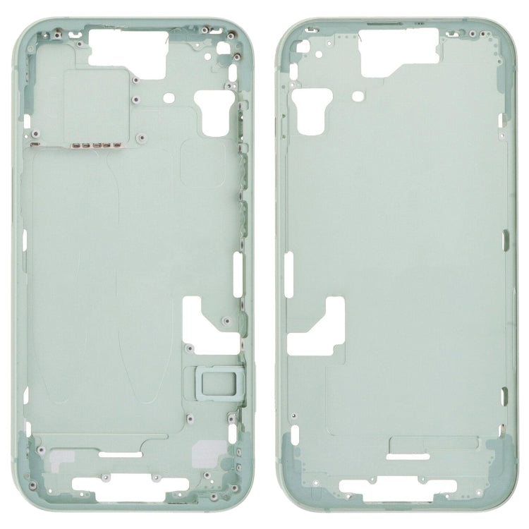 For iPhone 15 Middle Frame Bezel Plate with Side Keys + Card Tray, Version:China Version(Green) - LCD Related Parts by buy2fix | Online Shopping UK | buy2fix