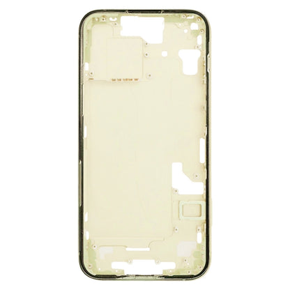 For iPhone 15 Middle Frame Bezel Plate with Side Keys + Card Tray, Version:CE EU Version(Yellow) - LCD Related Parts by buy2fix | Online Shopping UK | buy2fix