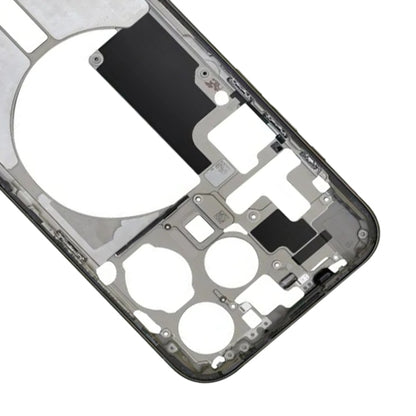 For iPhone 15 Pro Middle Frame Bezel Plate with Side Keys + Card Tray, Version:China Version(Black) - LCD Related Parts by buy2fix | Online Shopping UK | buy2fix