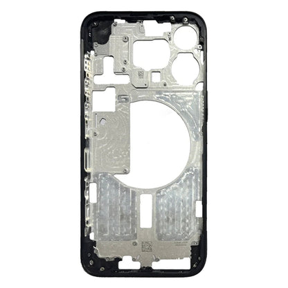 For iPhone 15 Pro Max Middle Frame Bezel Plate with Side Keys + Card Tray, Version:US Version(Black) - LCD Related Parts by buy2fix | Online Shopping UK | buy2fix