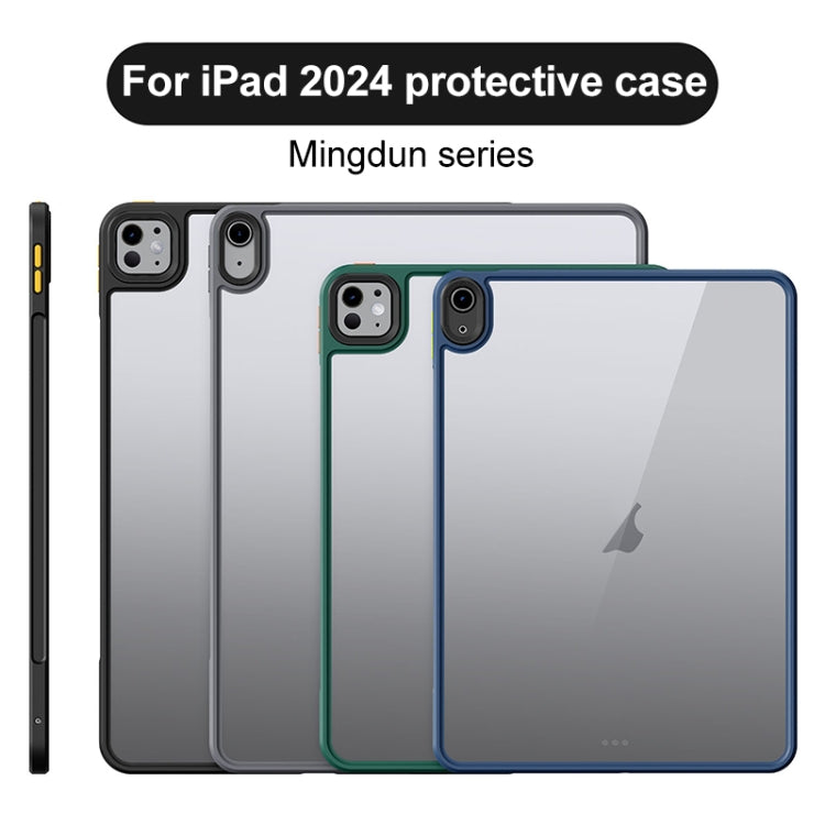 For iPad Pro 13 2024 Ming Shield Series PC Hybrid TPU Tablet Case(Green) - iPad Pro 13 2024 Cases by buy2fix | Online Shopping UK | buy2fix