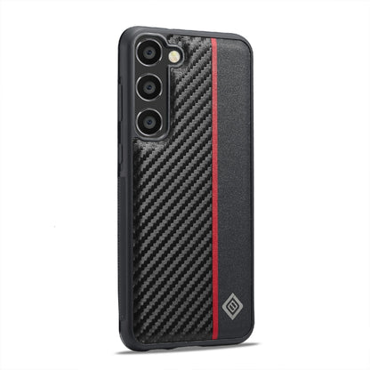 For Samsung Galaxy S24 FE 5G LC.IMEEKE 3 in 1 Carbon Fiber Texture Shockproof Phone Case(Black) - Galaxy S24 FE 5G Cases by LC.IMEEKE | Online Shopping UK | buy2fix