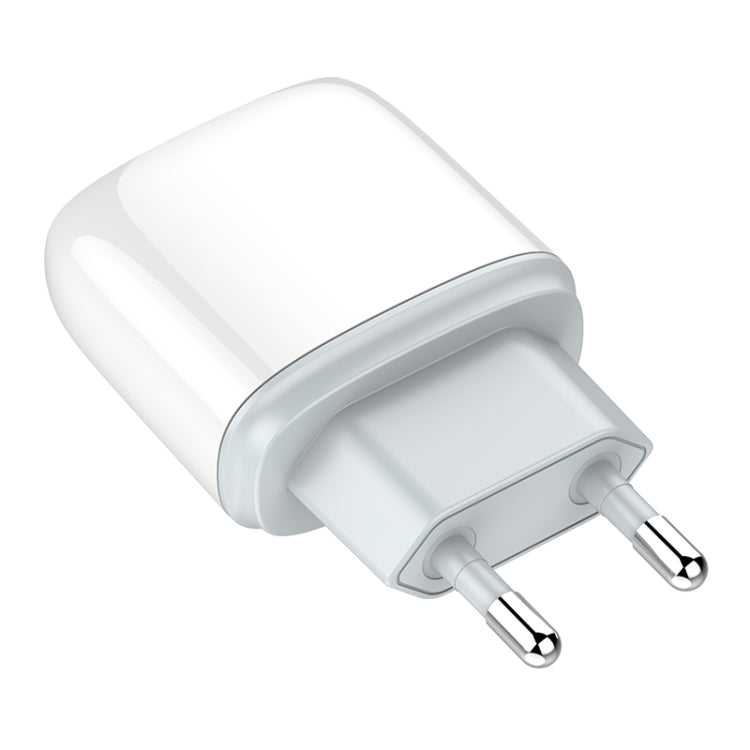 LDNIO Q229 QC3.0 / PD20W USB + Type-C Fast Charger with 1m Type-C to 8 Pin Cable, Plug Type:EU Plug(White) - USB Charger by LDNIO | Online Shopping UK | buy2fix