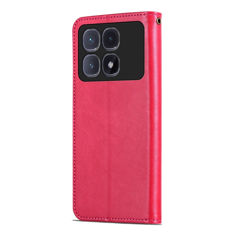 For Redmi K70 Ultra AZNS Sheepskin Texture Flip Leather Phone Case(Red) - Xiaomi Cases by AZNS | Online Shopping UK | buy2fix