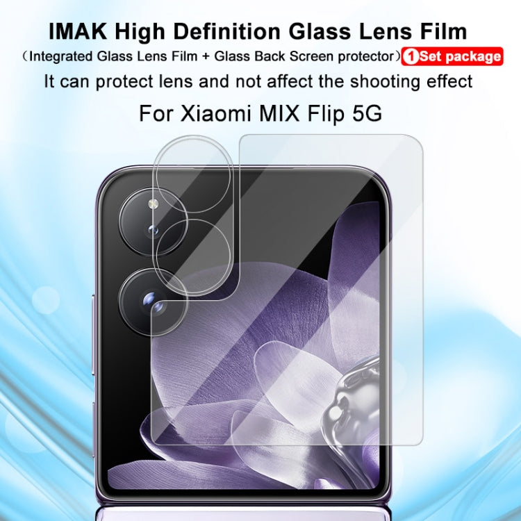 For Xiaomi Mix Flip 1 Sets imak Integrated Lens Film + Glass Rear Screen Sticker - Mix Flip Tempered Glass by imak | Online Shopping UK | buy2fix