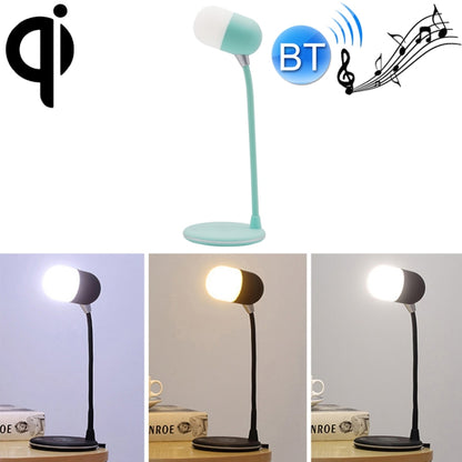 L4 Multifunctional Wireless Charging LED Desk Lamp with Bluetooth 5.0 Speaker(Green) - Desk Lamps by buy2fix | Online Shopping UK | buy2fix