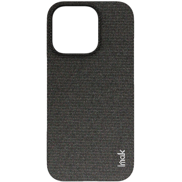 For iPhone 16 Pro Max imak Ruiyi Series Cloth Texture PU + PC Phone Case(Black) - iPhone 16 Pro Max Cases by imak | Online Shopping UK | buy2fix