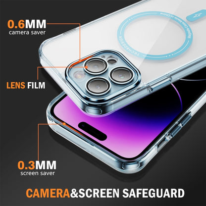 For iPhone 11 Pro Airbag Magsafe PC Hybrid TPU Phone Case(Clear Blue) - iPhone 11 Pro Cases by buy2fix | Online Shopping UK | buy2fix