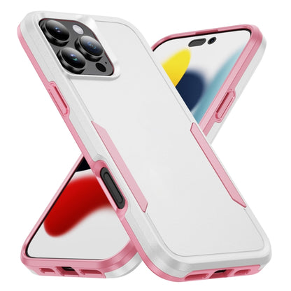 For iPhone 16 Pro Pioneer Armor Heavy Duty PC + TPU Phone Case(White+Pink) - iPhone 16 Pro Cases by buy2fix | Online Shopping UK | buy2fix