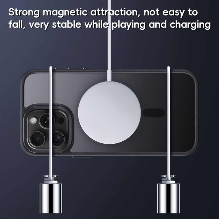 For iPhone 16 Pro Frosted MagSafe Magnetic Phone Case(White) - iPhone 16 Pro Cases by buy2fix | Online Shopping UK | buy2fix