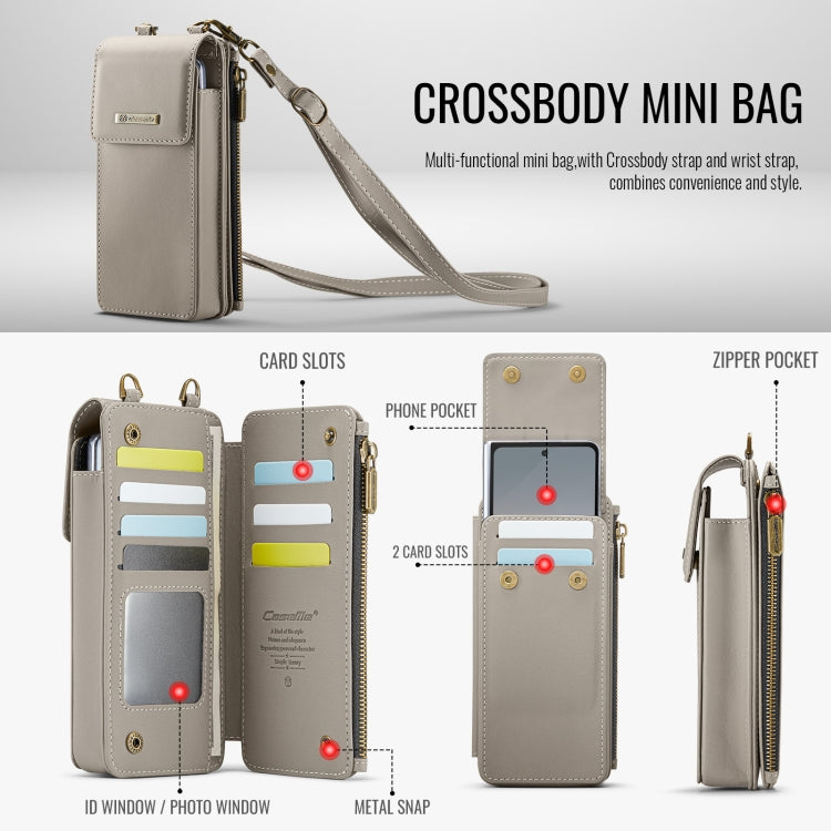 For Samsung Z Fold Series CaseMe Me50 Mini Lanyard Universal Bag(Khaki) - Galaxy Z Fold6 5G Cases by CaseMe | Online Shopping UK | buy2fix