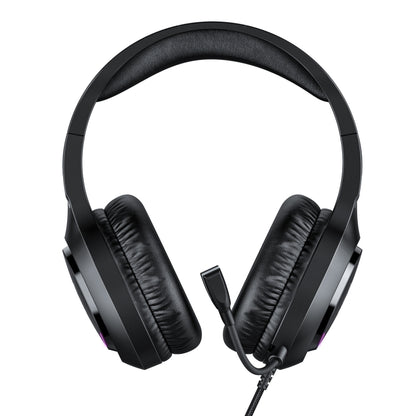 ONIKUMA X31 USB / 3.5mm Wired RGB Light Gaming Headset with Mic, Cable length: 2.2m(Black) - Multimedia Headset by ONIKUMA | Online Shopping UK | buy2fix