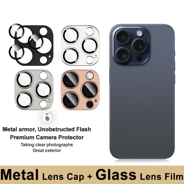 For iPhone 16 Pro / 16 Pro Max IMAK Metal Armor Premium Camera Protector Film(Brown) - iPhone 16 Pro Max Tempered Glass by imak | Online Shopping UK | buy2fix