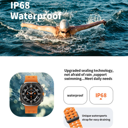 W7 1.43 inch IP68 Waterproof Smart Watch, Support Sedentary Reminder / Sleep Monitoring(Black) - Smart Watches by buy2fix | Online Shopping UK | buy2fix