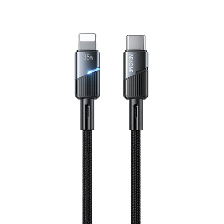 WK WDC-37 Intelligent Power-off 1m PD35W Type-C to 8 Pin Fast Charging Data Cable(Black) - 2 in 1 Cable by WK | Online Shopping UK | buy2fix