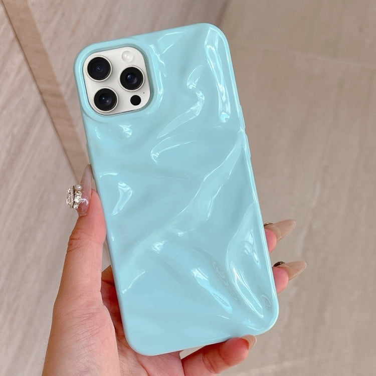 For iPhone 16 Pro Max Water Ripple Electroplating Paint TPU Phone Case(Sky Blue) - iPhone 16 Pro Max Cases by buy2fix | Online Shopping UK | buy2fix