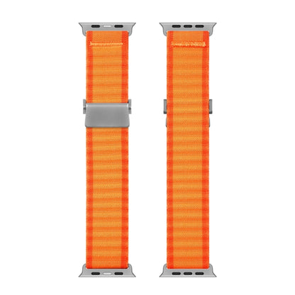 For Apple Watch Series 8 45mm DUX DUCIS YC Series Ocean Nylon Watch Band(Orange) - Watch Bands by DUX DUCIS | Online Shopping UK | buy2fix