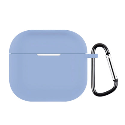 For AirPods 4 Silicone Earphone Protective Case with Hook(Sky Blue) - For AirPods 4 by buy2fix | Online Shopping UK | buy2fix