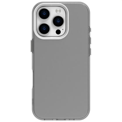 For iPhone 16 Pro Candy PC Hybrid TPU Shockproof Phone Case(White) - iPhone 16 Pro Cases by buy2fix | Online Shopping UK | buy2fix