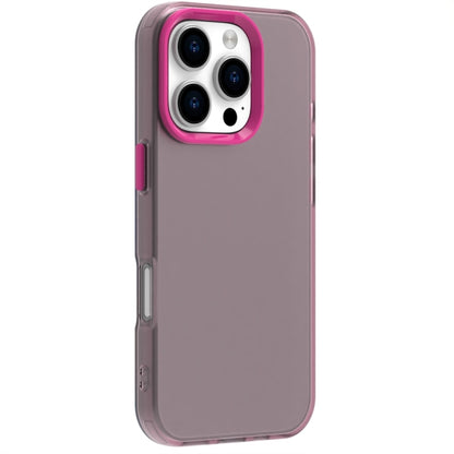 For iPhone 16 Pro Candy PC Hybrid TPU Shockproof Phone Case(Red) - iPhone 16 Pro Cases by buy2fix | Online Shopping UK | buy2fix