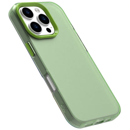 For iPhone 16 Pro Candy PC Hybrid TPU Shockproof Phone Case(Green) - iPhone 16 Pro Cases by buy2fix | Online Shopping UK | buy2fix