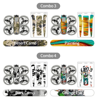 For DJI Neo 2pcs Combo Drone Body Protective Stickers(Desert Camo + Painting) - Stickers by Sunnylife | Online Shopping UK | buy2fix