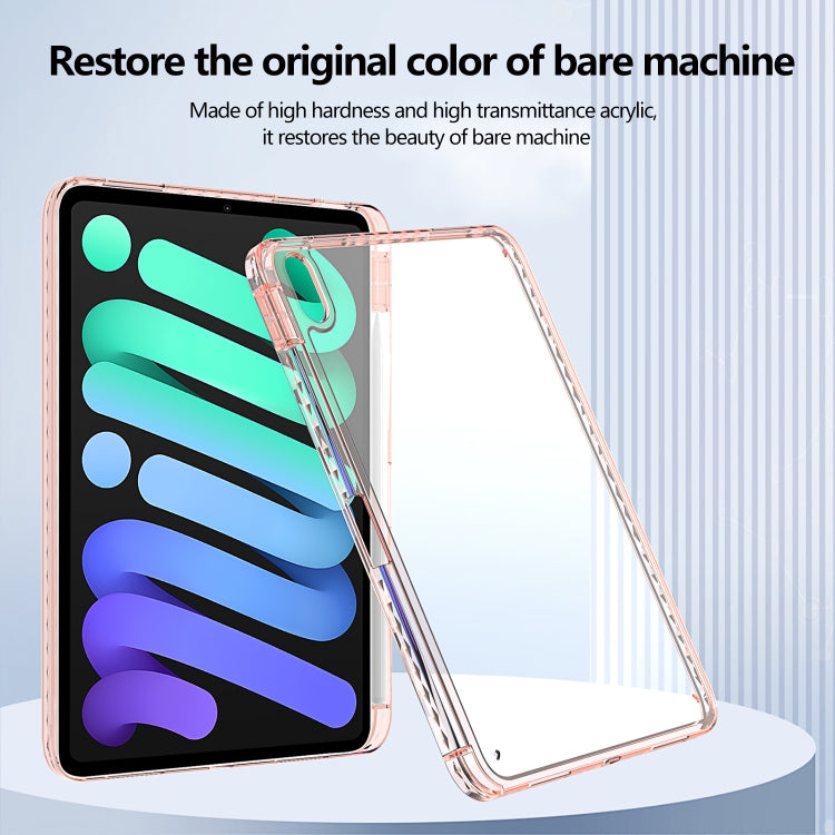 For iPad Air 13 2025 / 2024 Acrylic Hybrid TPU Tablet Case with Pen Slot(Pink) - iPad Air 13 2025 / 2024 Cases by buy2fix | Online Shopping UK | buy2fix