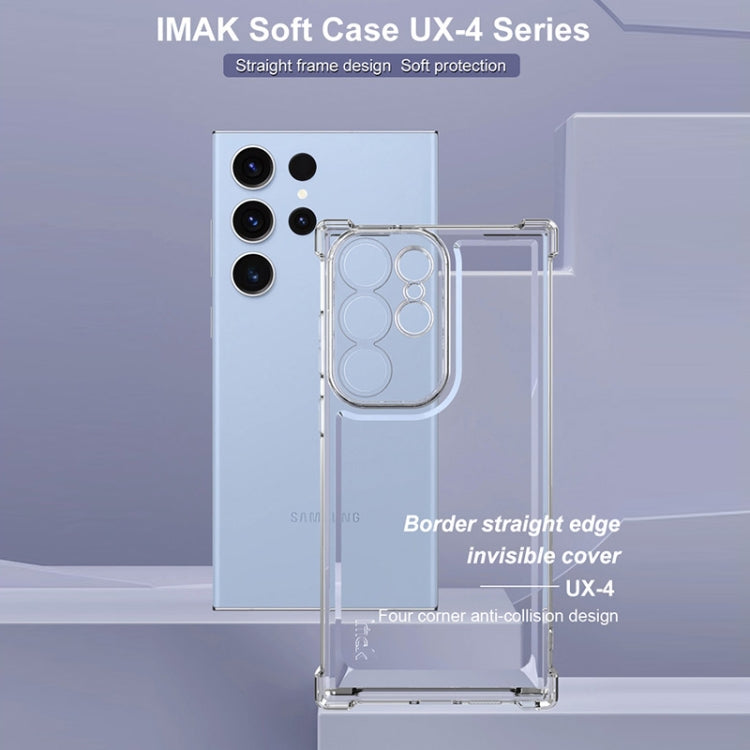 For Samsung Galaxy S23 Ultra 5G IMAK UX-4 Series Four-corner Shockproof Phone Case(Transparent) - Galaxy S23 Ultra 5G Cases by imak | Online Shopping UK | buy2fix