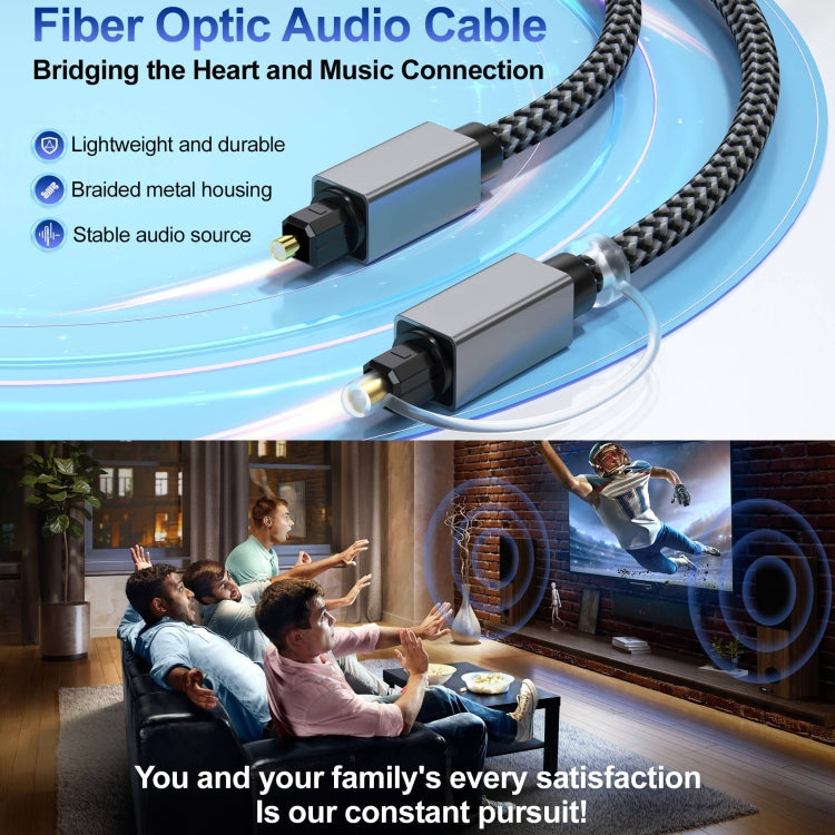 OD5.0mm Toslink Male to Male Digital Optical Audio Cable, Length:1m - Audio Optical Cables by buy2fix | Online Shopping UK | buy2fix