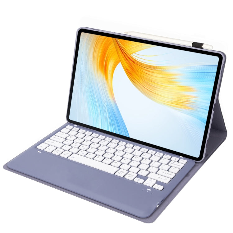 For Huawei MatePad Air 12 2024 Ultra-thin Detachable Bluetooth Keyboard Leather Tablet Case(Lavender White) - Huawei Keyboard by buy2fix | Online Shopping UK | buy2fix