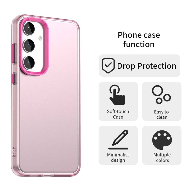 For Samsung Galaxy S25+ 5G Candy PC Hybrid TPU Shockproof Phone Case(Red) - Galaxy S25+ 5G Cases by buy2fix | Online Shopping UK | buy2fix