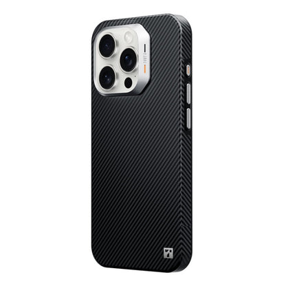 For iPhone 16 Pro Max TGVIS Carbon Fiber Series Full Body Coverage MagSafe Phone Case(Black) - iPhone 16 Pro Max Cases by TGVIS | Online Shopping UK | buy2fix