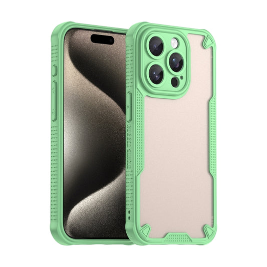 For iPhone 14 Pro Max Armor Glaze PC Hybrid TPU Phone Case(Green) - iPhone 14 Pro Max Cases by buy2fix | Online Shopping UK | buy2fix