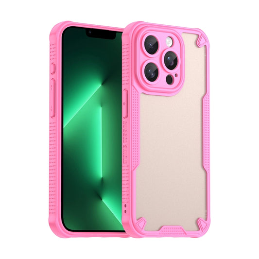 For iPhone 13 Pro Armor Glaze PC Hybrid TPU Phone Case(Pink) - iPhone 13 Pro Cases by buy2fix | Online Shopping UK | buy2fix