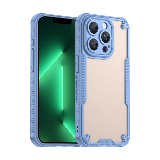 For iPhone 13 Pro Armor Glaze PC Hybrid TPU Phone Case(Blue) - iPhone 13 Pro Cases by buy2fix | Online Shopping UK | buy2fix