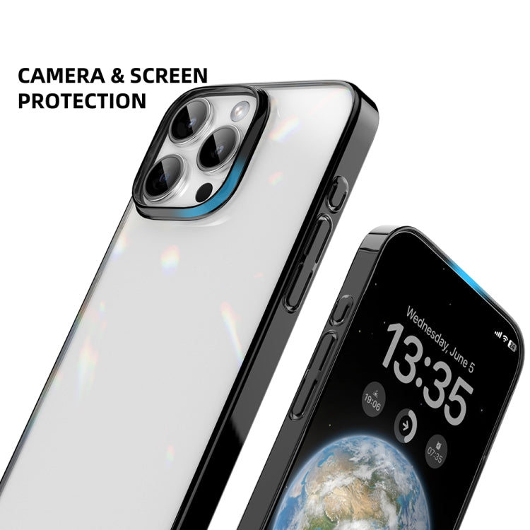 For iPhone 16 Pro Max Mutural Jiantou Series Electroplating Hybrid PC Phone Case(Grey) - iPhone 16 Pro Max Cases by Mutural | Online Shopping UK | buy2fix