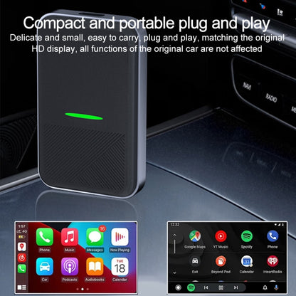 CarPlay and Android Auto Wireless Car Connectivity Box, Specification: Square(Black) - Bluetooth Adapters by buy2fix | Online Shopping UK | buy2fix