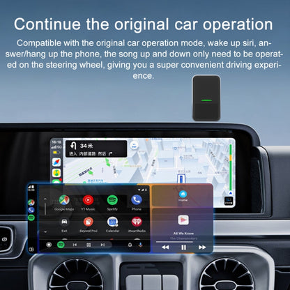 CarPlay and Android Auto Wireless Car Connectivity Box, Specification: Square(Black) - Bluetooth Adapters by buy2fix | Online Shopping UK | buy2fix